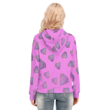 Diamonds Meow Long Zip Hoodie