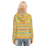 Many Faces Long Zip Hoodie