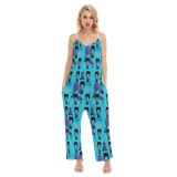 Hitop Squiggle Girl Loose Cami Jumpsuit