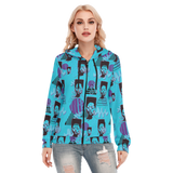 Hitop Squiggle Girl Long Zip Hoodie