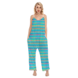 Many Faces Loose Cami Jumpsuit