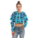 Hitop Squiggle Girl Cut Above Hoodie