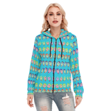Many Faces Long Zip Hoodie