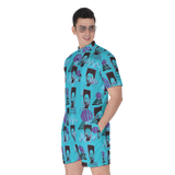 Hitop Squiggle Girl Short Jumpsuit