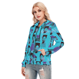 Hitop Squiggle Girl Long Zip Hoodie