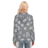 Diamonds Meow Long Zip Hoodie