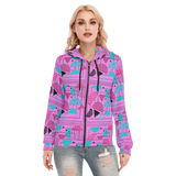 Slices Long Zip Hoodie