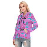Slices Long Zip Hoodie