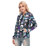 Hitop Squiggle Girl Long Zip Hoodie
