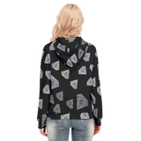 Diamonds Meow Long Zip Hoodie