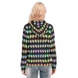 Many Faces Long Zip Hoodie