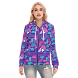 Slices Long Zip Hoodie