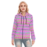 Many Faces Long Zip Hoodie