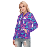 Slices Long Zip Hoodie