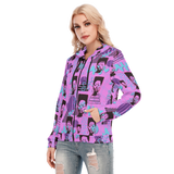 Hitop Squiggle Girl Long Zip Hoodie