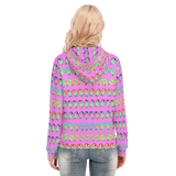 Many Faces Long Zip Hoodie