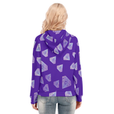 Diamonds Meow Long Zip Hoodie