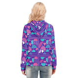 Slices Long Zip Hoodie