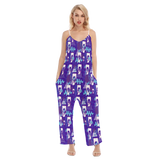 Hitop Squiggle Girl Loose Cami Jumpsuit