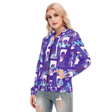 Hitop Squiggle Girl Long Zip Hoodie
