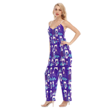 Hitop Squiggle Girl Loose Cami Jumpsuit