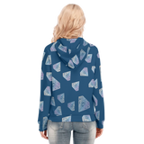 Diamonds Meow Long Zip Hoodie