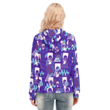 Hitop Squiggle Girl Long Zip Hoodie