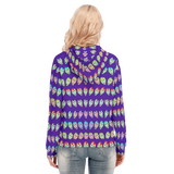 Many Faces Long Zip Hoodie