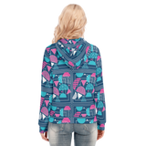 Slices Long Zip Hoodie