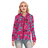Slices Long Zip Hoodie