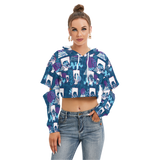 Hitop Squiggle Girl Cut Above Hoodie