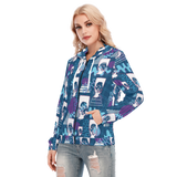 Hitop Squiggle Girl Long Zip Hoodie