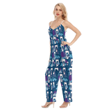 Hitop Squiggle Girl Loose Cami Jumpsuit