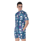Hitop Squiggle Girl Short Jumpsuit