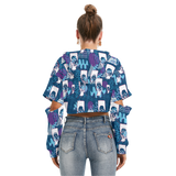 Hitop Squiggle Girl Cut Above Hoodie