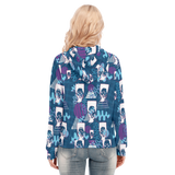 Hitop Squiggle Girl Long Zip Hoodie