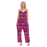 Hitop Squiggle Girl Loose Cami Jumpsuit