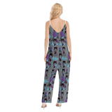 Hitop Squiggle Girl Loose Cami Jumpsuit