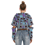 Hitop Squiggle Girl Cut Above Hoodie