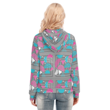 Slices Long Zip Hoodie