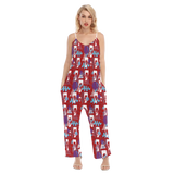 Hitop Squiggle Girl Loose Cami Jumpsuit