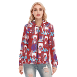 Hitop Squiggle Girl Long Zip Hoodie