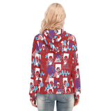 Hitop Squiggle Girl Long Zip Hoodie