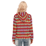 Many Faces Long Zip Hoodie
