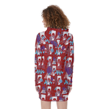 Hitop Squiggle Girl Hoodie Dress