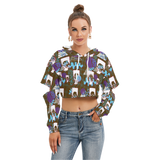 Hitop Squiggle Girl Cut Above Hoodie