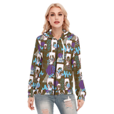 Hitop Squiggle Girl Long Zip Hoodie