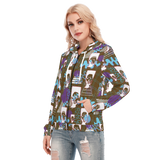 Hitop Squiggle Girl Long Zip Hoodie