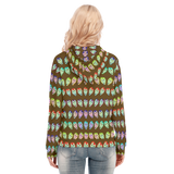 Many Faces Long Zip Hoodie