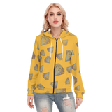Diamonds Meow Long Zip Hoodie